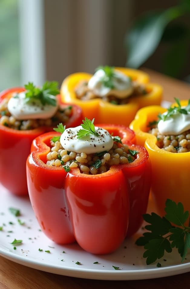 Affordable Quinoa Stuffed Peppers