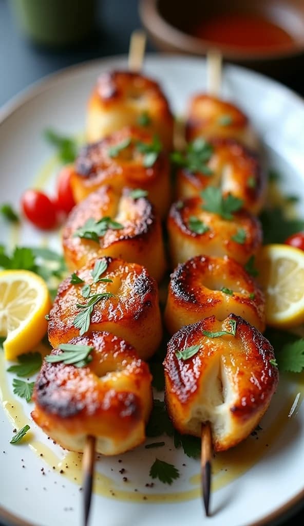 Ajwaini Macchi (Monkfish Kebabs)