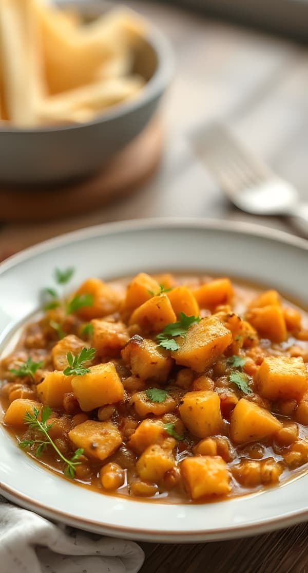 Buttery Sweet Potato Lentil Stew