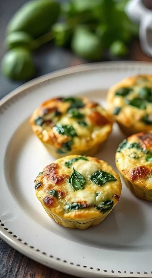 mini-spinach-cheese-frittatas