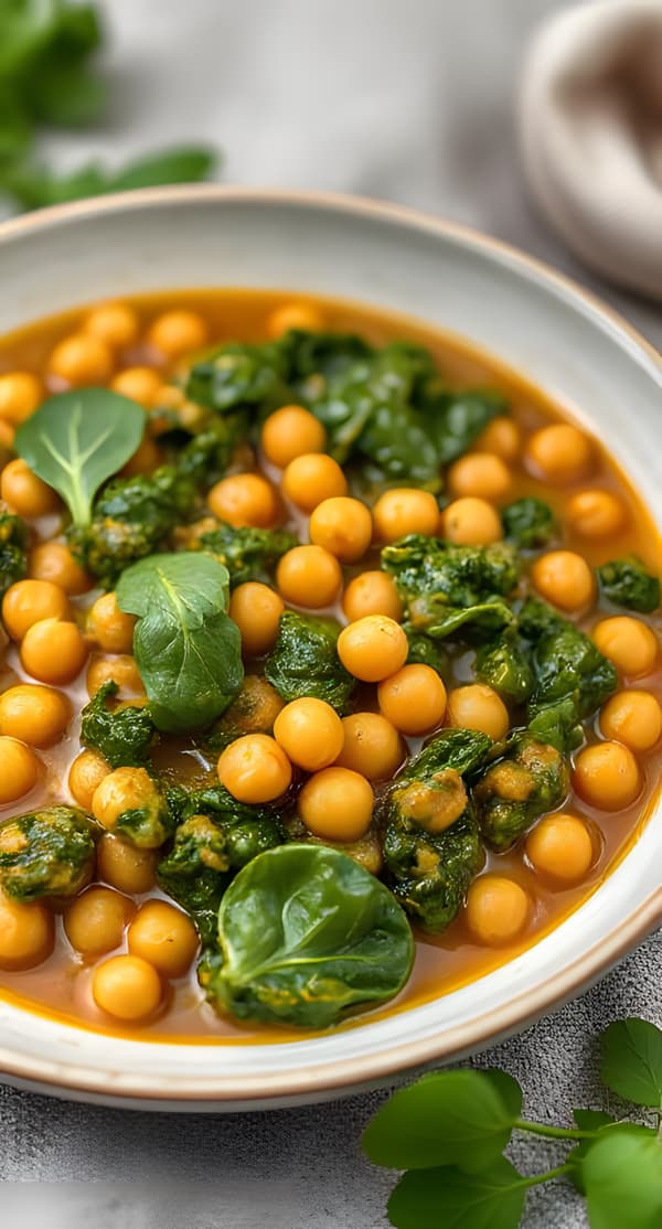 simple-chickpea-spinach-stew