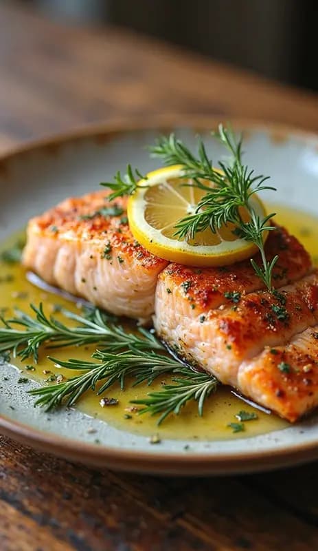 Zesty Lemon Herb Grilled Salmon